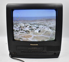 Panasonic Pv-c1340 13  Retro Gaming Crt Tv W remote   Vcr Buzzes Please Read