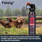 2 Pack Feloiy 11 Ounce Bear Spray Deterrent Max Strength 30 Ft New