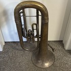 Pan-american Euphonium 3-valve Antique Brass Standard With Mouthpiece