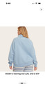 Parke Target Women s Snap Mockneck Popover Sweatshirt Blue In Hand L xl