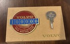 Vintage Volvo 100000 High Mileage Club Car Enamel Badge With Box And Key