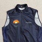 Pedal Mafia Cycling Vest Mens Large Blue Full Zip Stretch Biking Racing Outdoors