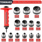 Hollow Punch Kit With Pin Point Punch Shaft Hole Cutter Set Gasket Punch Tools G