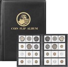 Coin Flip Holder Albums - 120 Pockets 2x2 Coin Flips Coin Storage Books For Coin