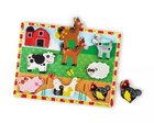 Melissa   Doug Farm Animals Wooden Chunky Puzzle  8 Pcs  New 