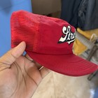 True Vintage 80   s Stroh   s Beer Mesh Snapback Trucker Hat Made In Usa Red Rare 