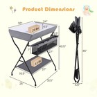 Costway Baby Infant Changing Table Folding Diaper Station Nursery W  Storage