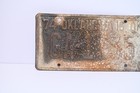 1974 Oklahoma License Plate Burned In Prison Riot Fire - Ga 1735