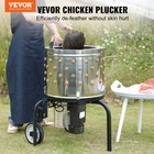 Vevor Chicken Plucker Machine Feather Plucker Stainless Steel Drum 280rpm Motor