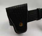 Don Hume Black Leather Basket Weave Police Duty Belt Size 34  2  Holsters