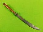 Antique Old Indonesian Large Engraved Knife Sword W  Scabbard