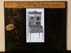 C  1790-1800 Sheraton Secretary-book Case  Magic Lantern Glass Slide