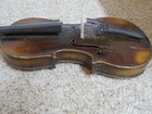 Vintage Antique Old Violin And Bow In Coffin Case Made In Germany