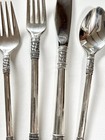 Silver Aegean Weave Plain By Wallace Sterling 4 Pc  Place Setting s 