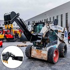 Straight Excavator Digging Arm Hydraulic Attachment For Bobcat Skid Steer Loader