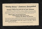 Canada  Private Precancel Postal Card  red   1c Orange Kgv Admiral  Dolly Gray