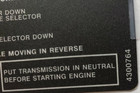 Ful 4300764 Fuller 13 Speed Transmission Shift Label