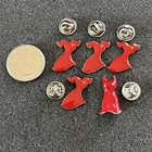 Lot Of 5 Go Red For Women American Heart Assn Pins Pinbacks  45835