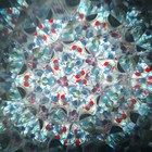 Vtg Kaleidoscope Chesnik Koch Mini Chrome Spiral Starlet 1990 Optical Toy
