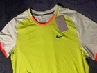 Nike Tennis Court Advantage Dri Fit   389 V  Green Beige Shirt Size L Men Nwt   