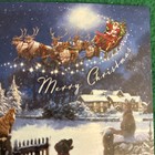 Liquidating-leanin    Tree Christmas Greeting Note Card    merry Christmas      