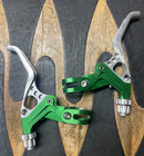 Vintage Altek Mtb V-brake Levers Anodized Green Rare U s  Made Aluminum