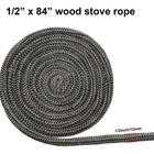 Graphite Fiberglass Rope Seal Gasket Replacement For Wood Stoves - 1 2  X 84  Us