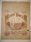 Vintage Singer Sewing Machine 1891 Advertisement - Rare Sheet Music