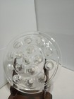 Vintage Clear Glass 16 Hole Flower Frog 5 