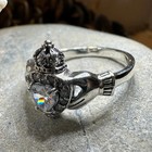Claddagh Promise Ring Irish Ireland Engagement Ladies Celtic Ring 925