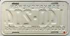 1955 Saskatchewan License Plate    Golden Jubilee Slogan