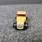 Vintage Aurora T-jet Hot Rod Coupe No  1366 Yellow Solid Rivet Ho Scale Slot Car