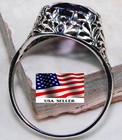 4ct Alexandrite 925 Solid Sterling Silver Edwardian Look Ring Sz 6 Fb6-8