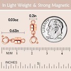 Strong Magnetic Necklace Clasps And Closures rose Gold And Silver Plated Jewelry
