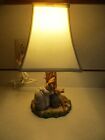 Beatrix Potter 1994 Charpente  Collection Peter Rabbit Nursery Lamp W Orig Shade