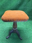 Antique Vtg 1800s H D Bentley Wood Piano Organ Stool Cast Iron Claw Foot Legs