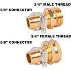 Easy-connect Aluminum Hose Repair Kit For 3 4 And 5 8 Garden Hose Fittings