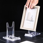 Acrylic Adjustable Plate Stand For Display Holder Picture Mini Easels Decoration