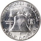 1956 Franklin Half Dollar Uncirculated Silver 50c Coin