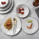 Melamine Dishes Dinnerware Sets - 12pcs Melamine Dinner Plates  Salad Plates And