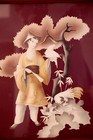 Very Rare 1940s Lithograph Picture Bernard Art Co  Asian Man Deco