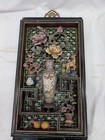Vintage Chinese Hundred Antiques Precious Treasures Carved Wall Panels Pair