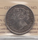 1894 Newfoundland 20 Cent Silver Coin Iccs Vf30 Obverse 2