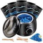 Waxing Kit Wax Warmer - Wax Kit Hair Removal 6 Adjustable Temperature With 5    