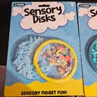 Sensory Fidget Disks Set - Textured Stress Relief Toys With Colorful Beads