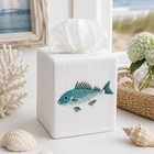 Square Tissue Box Cover  Linen cotton Fabric Tissue Holder  Decorative Cloth    