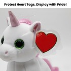 32-pack Beanie Baby Heart Tag Protectors     Fits 3 74  X 1 97  X 0 20   White 