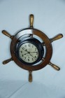 Rare Vintage Chelsea Us Maritime Commission Navy Ships Clock 6  Dial On Wheel