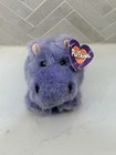 New Vintage Swibco 1997 Puffkins Henrietta Hippo  Plush Toy Stuffed Animal Tags