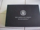 2022 American Liberty Silver Medal Proof 1 Oz  999 Fine Silver Bucking Horse Coa